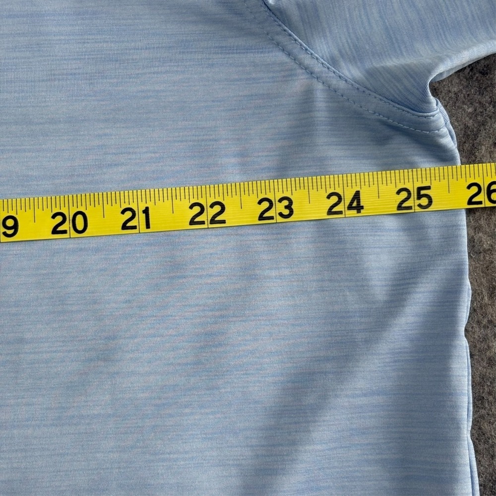 Callaway Opti Dri Golf Polo Shirt Mens XL Light Blue Heather Performance Stretch - Picture 7 of 8
